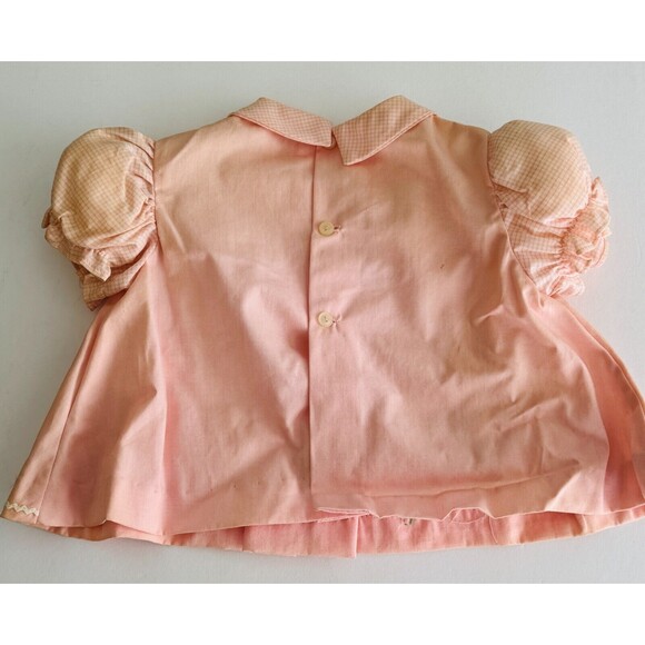 Vintage WASH & WEAR Two Piece Pink Embroidered Outfit Toddler Girl Size Medium - Picture 4 of 7